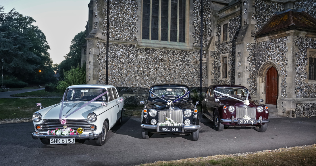 Wedding car hire in Surrey, Hampshire, Berkshire, Kent & London