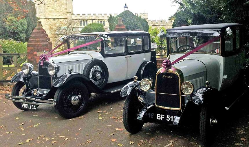 Vintage wedding cars