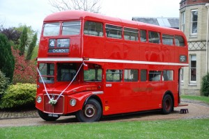 Red Routemaster Wedding Bus