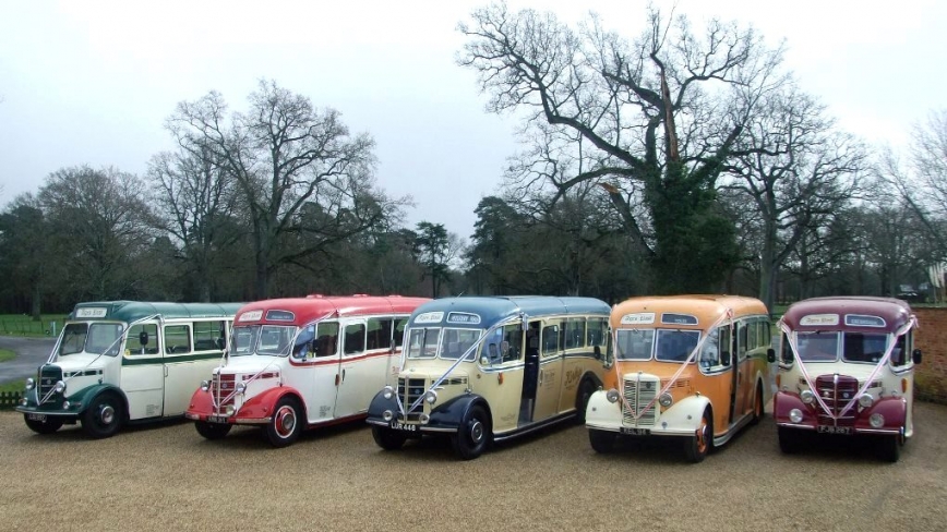 Vintage buses for weddings in Hampshire