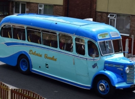 Vintage 1944 wedding bus for hire in Sheffield