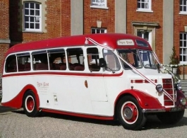 Vintage wedding bus for hire in Basingstoke
