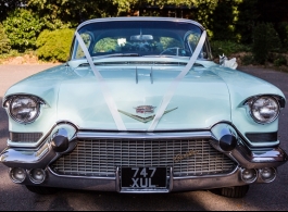 Classic American wedding car in London