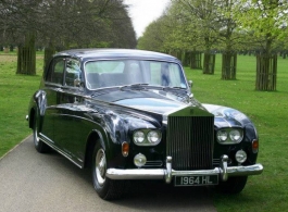 Navy Blue Rolls Royce wedding car in Guildford