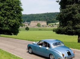 1960s classic Daimler V8 wedding car hire in Northampton