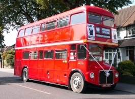 Red Routemaster Bus for London weddings