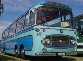 Vintage Bedford wedding bus hire in Sheffield