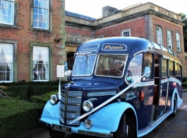 Vintage wedding bus in Hucknall