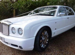 Modern Bentley wedding car hire in Southampton