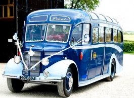 Vintage bus for wedding hire in Nottingham