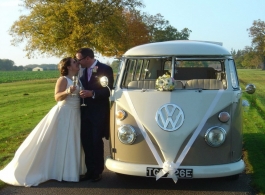 Classic VW Campervan wedding hire in Milton Keynes