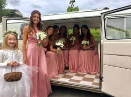 Campervan for weddings in Buckingham