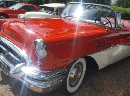 Red Buick for weddings in Kensington