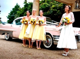 Pink Cadillac for weddings in Tonbridge