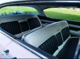 Classic American Cadillac wedding car hire in Leatherhead