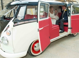 1960s VW Campervan for weddings in Rugby