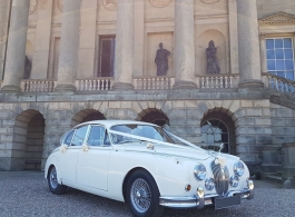 White Jaguar MK2 for weddings in Northampton