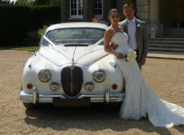 Classic White Jaguar MK2 for weddings in Hemel Hempstead