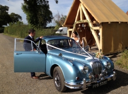 Classic Daimler wedding car hire in Mitcham