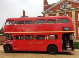 Red Routemaster for weddings in Reading