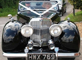 Classic Triumph for weddings in Bedford