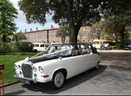 Classic Daimler Landaulette for wedding hire in Southampton