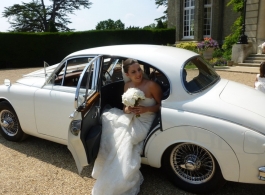1960s classic Jaguar for wedding hire in Rickmansworth