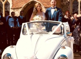 Convertible VW Beetle for weddings in Bishops Stortford