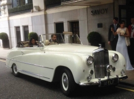 1951 Bentley wedding car in London