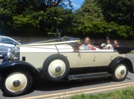 Convertible vintage Rolls Royce wedding car in Croydon