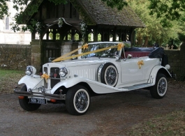 Convertible vintage Beauford for weddings in Portsmouth