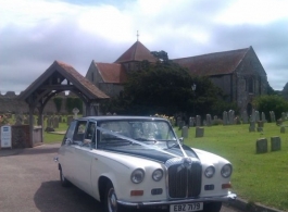 Ivory Daimler for weddings in Liphook