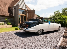 Classic convertible wedding car for hire in Portsmouth