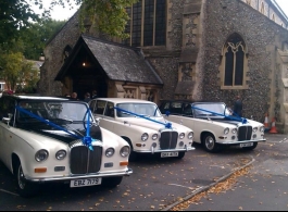 Classic Daimler wedding car for hire in Portsmouth