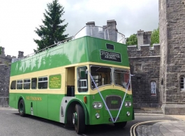 Open top bus for weddings in Southsea