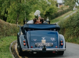 Vintage convertible wedding car hire in  Derby