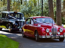 Classic Jaguar MK2 for weddings in Cardiff