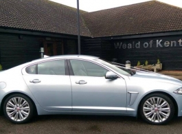 Luxurious Jaguar wedding car for hire in Rye