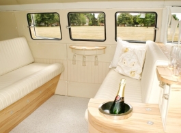 Splitscreen VW campervan for weddings in Brackley