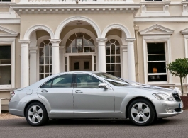 Silver Mercedes for weddings in Richmond, London