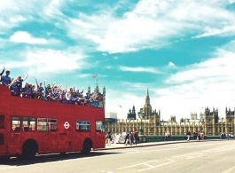 Red Open Top bus for hire in London