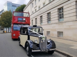 Open Top double deck bus for London weddings