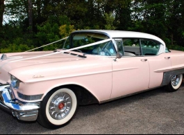 Pink Cadillac for weddings in Crawley