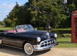 Classic 1950 American wedding car hire in Christchurch