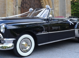 1950 Pontiac convertible for weddings in Poole