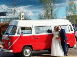 Classic VW Campervan for wedding hire in York