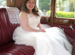 Black and Cream Rolls Royce wedding car in Gosport