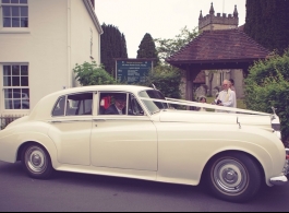Classic Rolls Royce wedding car hire in Leatherhead