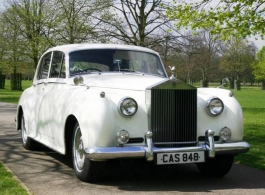 White Rolls Royce for weddings in Richmond