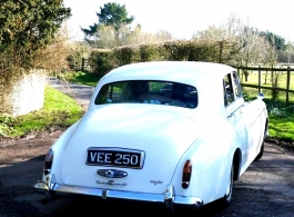 White Rolls Royce for wedding hire in Croydon